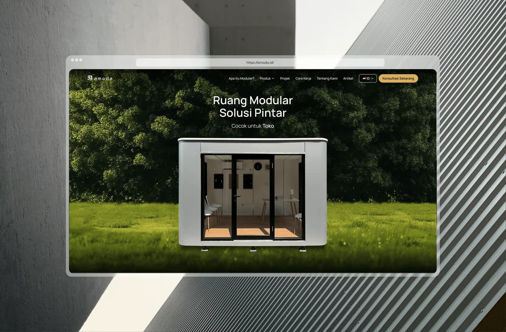 Amoda — Modular building website